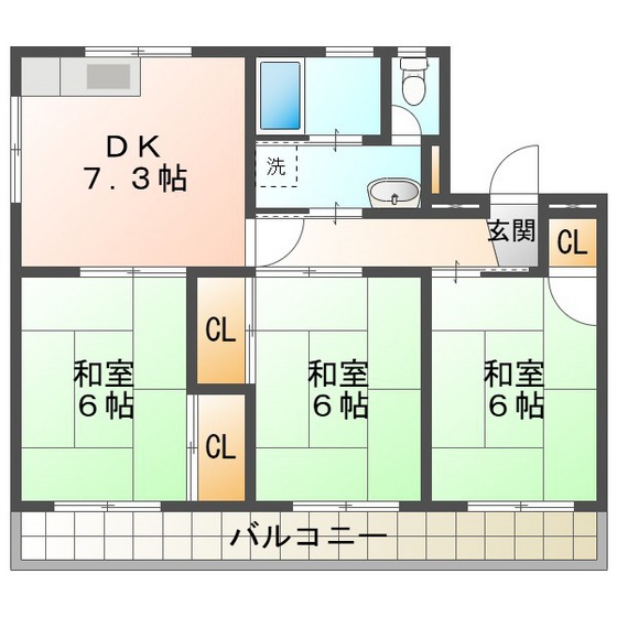 フレックス泊の間取り