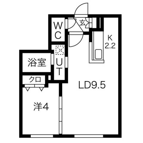 ラ・ムーン菊水の間取り