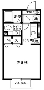 セジュール・ドゥ河辺の間取り