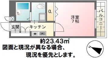 フラッツ38の間取り写真