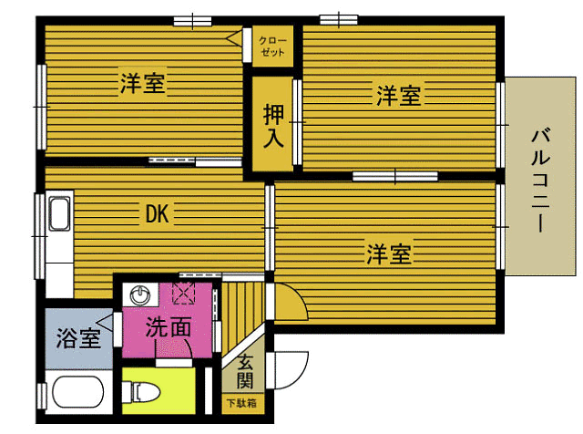 フォレストほのめの間取り