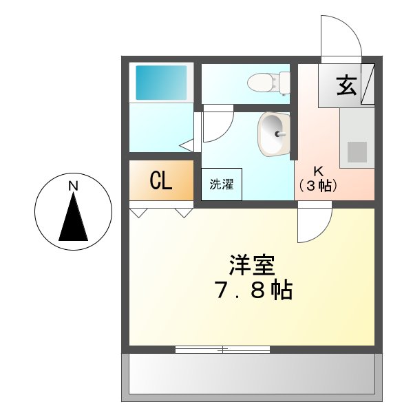 カーサフローレの間取り