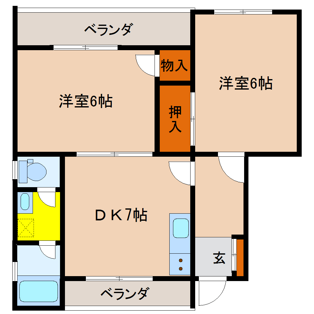 マンション堀高の間取り