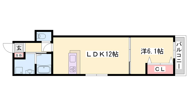 ブロンテ北在家WESTの間取り