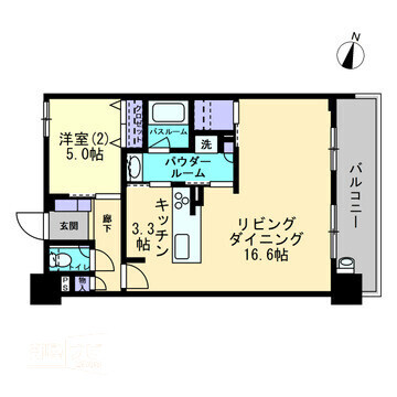 アルファゲートタワー福山駅前の間取り