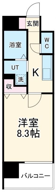 一宮市栄のマンションの間取り