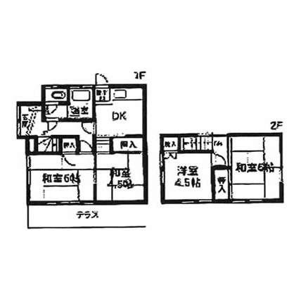 飯塚一戸建貸住宅の間取り