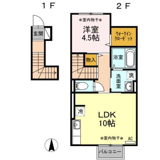 Ｄ－ｒｏｏｍウィルの間取り