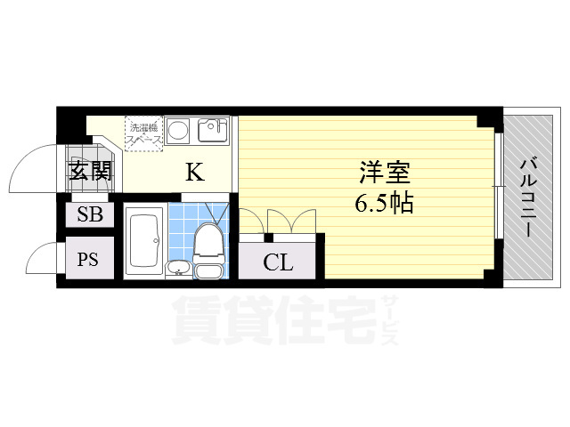 吹田市穂波町のマンションの間取り