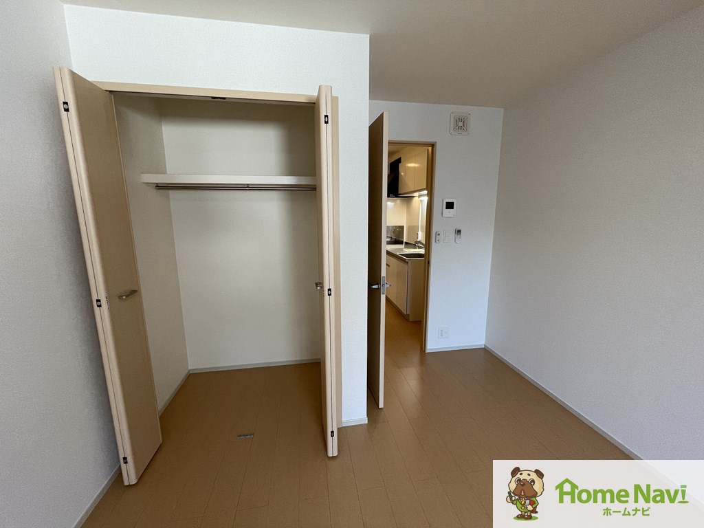 収納　大きな収納で荷物もすっきり片付きます。