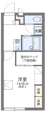 レオパレスWEST米田の間取り