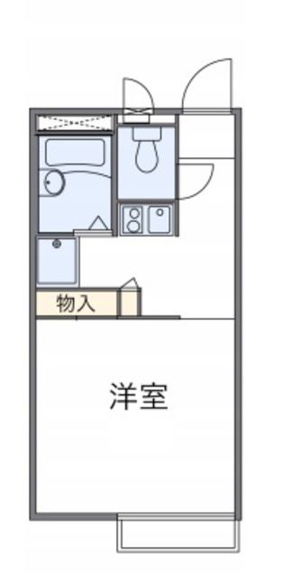 レオパレスゴールデンピラの間取り