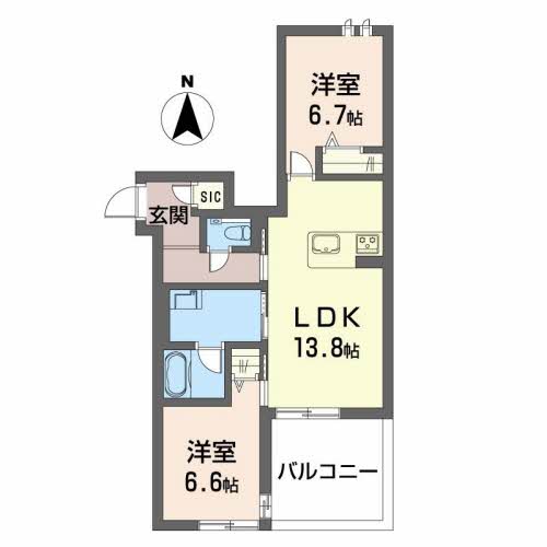 ル・フル―ヴ四間道の間取り