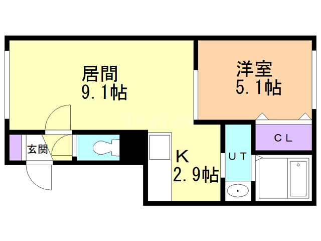 グランメールＮ２１元町の間取り