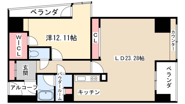 カスタリア伏見の間取り