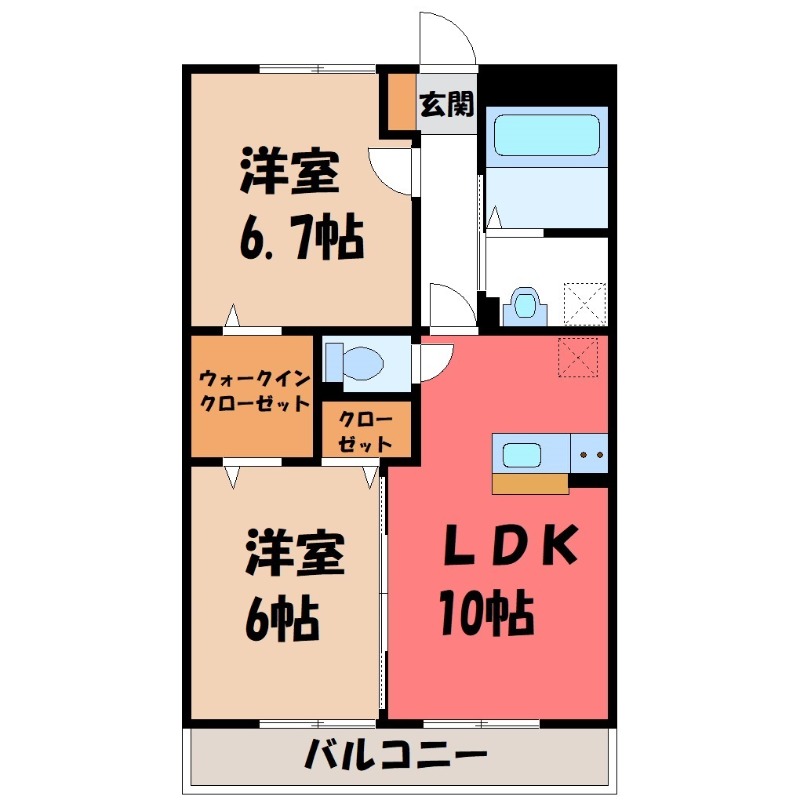 リヴァージュ 参番館の間取り