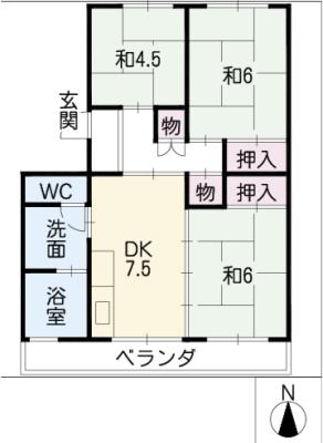 第一伊藤コーポの間取り