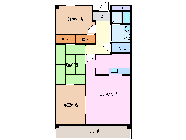 柊マンションの間取り