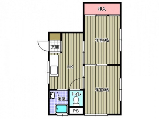 広島市西区天満町のマンションの間取り