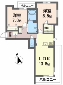 ベレオ末広の間取り