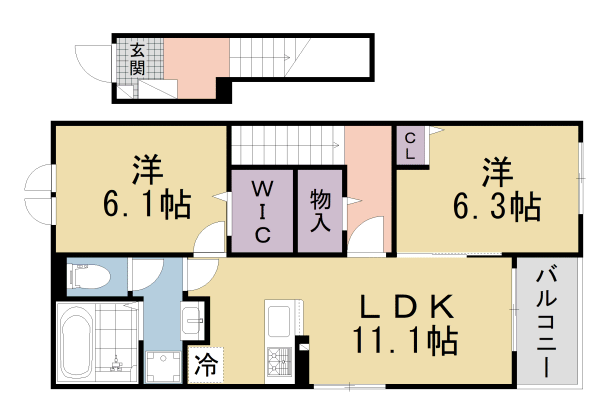 ビバアヴニールIIの間取り