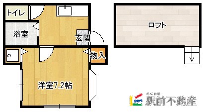 太宰府市朱雀のアパートの間取り