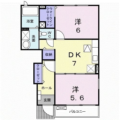 カンフォタブル　リヴＫ　IIの間取り