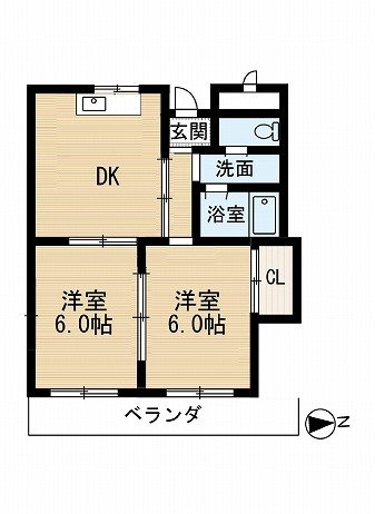 サンハイム・カミの間取り