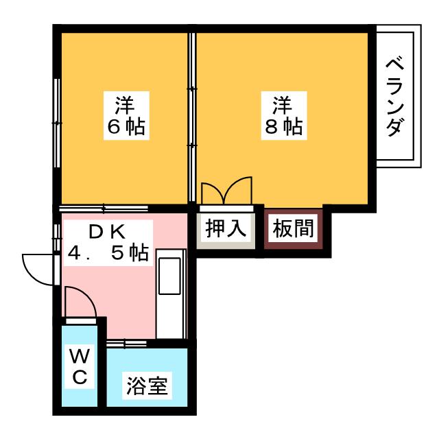 【ハシモトビルの間取り】