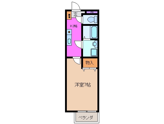 グレイトフルフジワラＡ棟の間取り