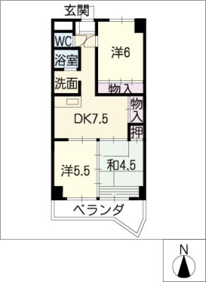 ウエストパーク寿Ａの間取り