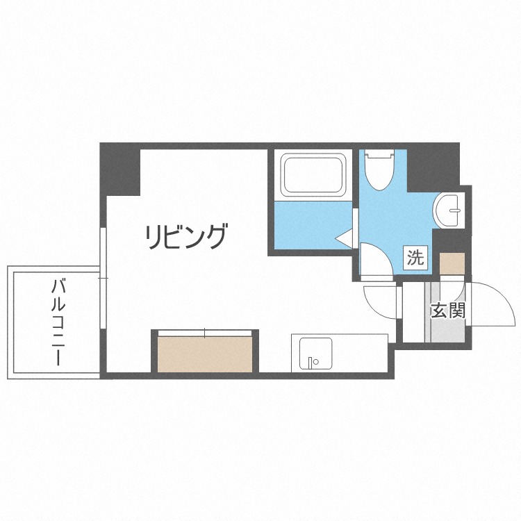 プライマル札幌北１８条の間取り