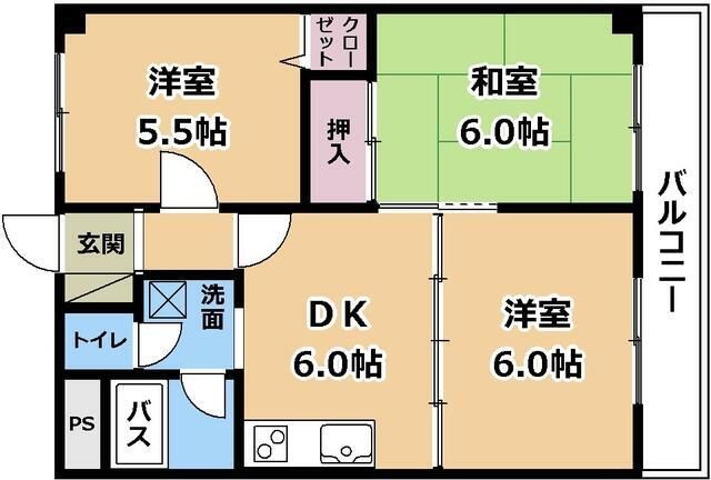 メゾン桑野の間取り