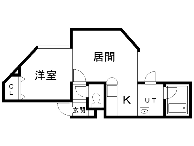 ボン・ルトゥール円山の間取り