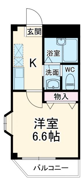 【流山市野々下のアパートの間取り】