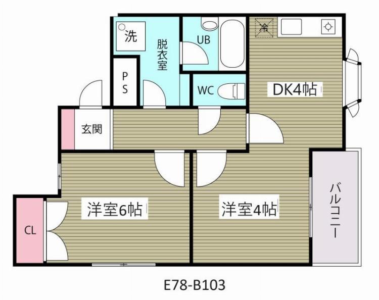 【市川市末広のマンションの間取り】