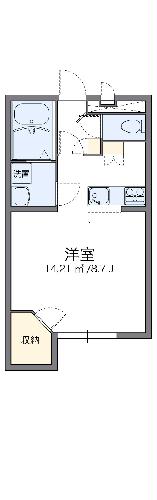 レオパレスＧａｒｄｅｎＰｌｏｔの間取り