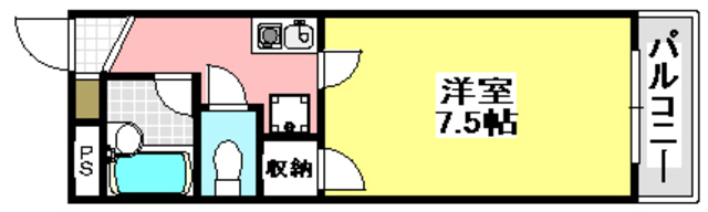 茨木市中総持寺町のマンションの間取り