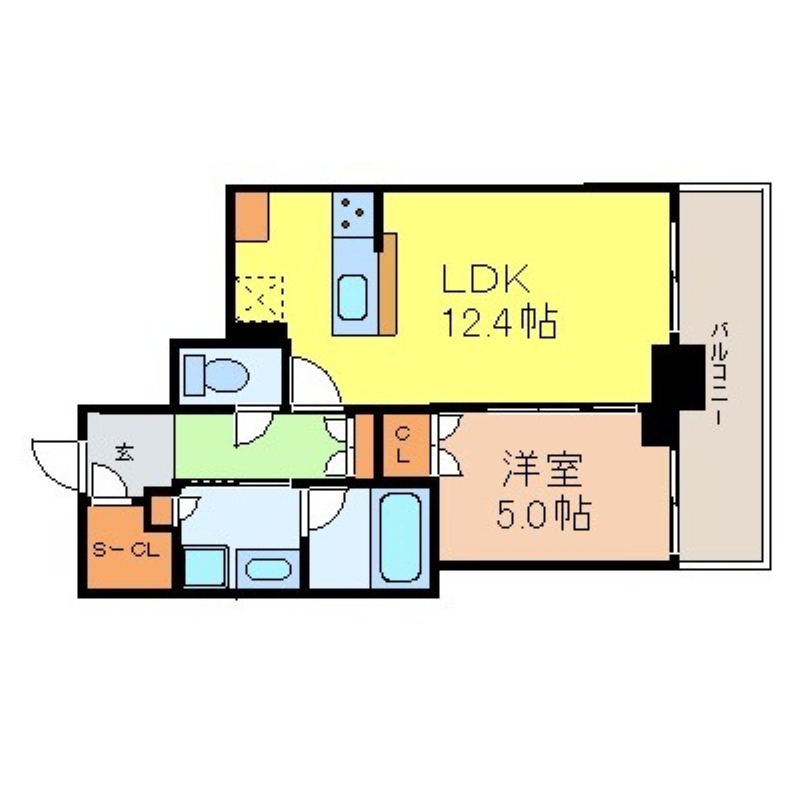 名古屋市中区丸の内のマンションの間取り