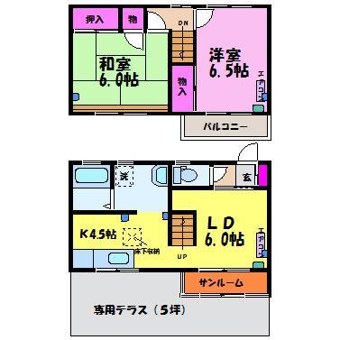 クローネ下赤江の間取り