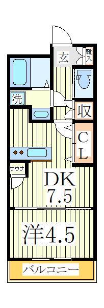 白井市冨士のマンションの間取り