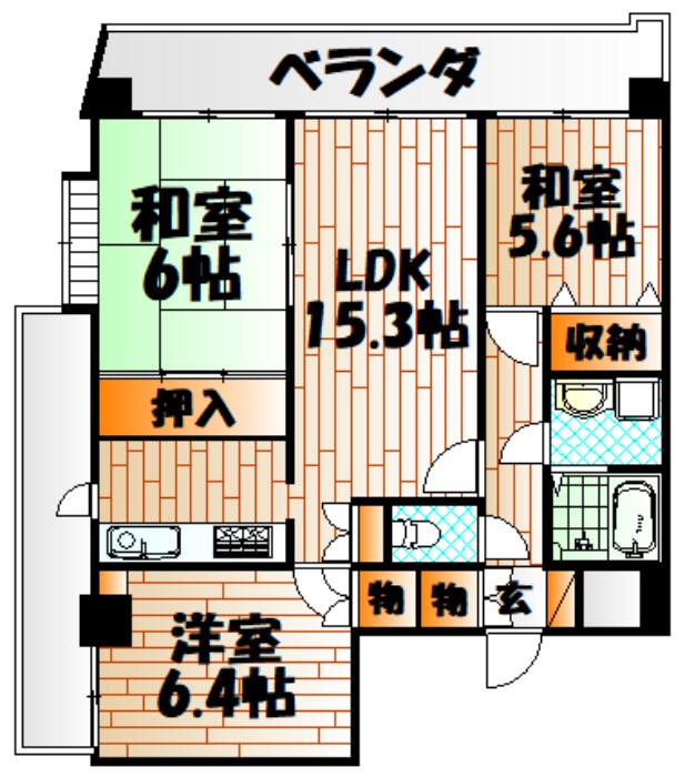 FARO戸畑駅前マンションの間取り