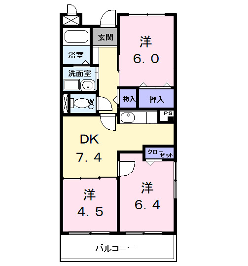 サンパティークの間取り