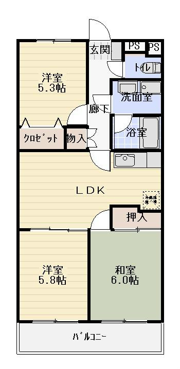 クラウドVの間取り