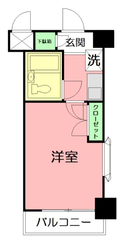 平塚市松風町のマンションの間取り