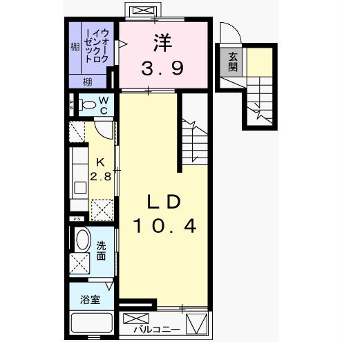 姫路市阿保のマンションの間取り