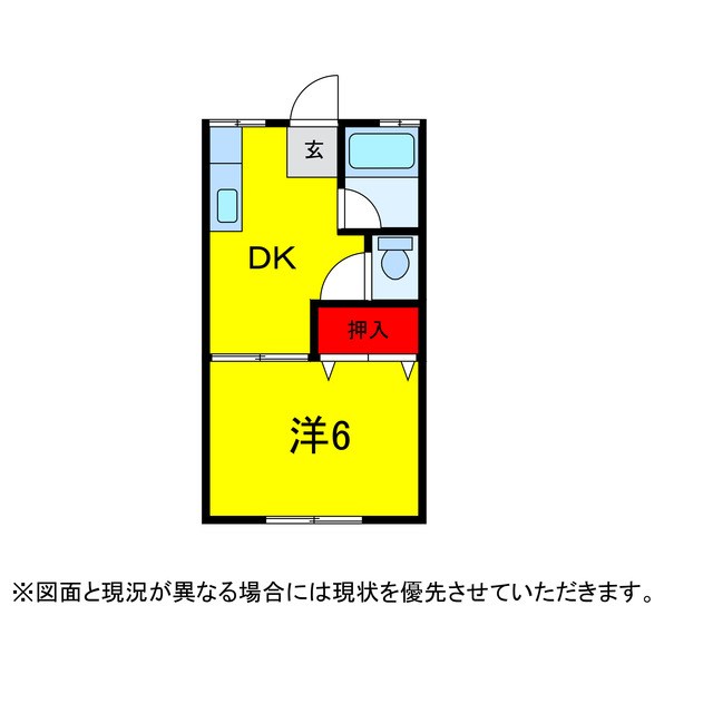 四街道市和良比のアパートの間取り