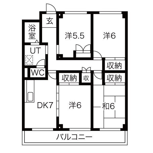 カーサ東田面の間取り