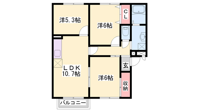 BLOOM花見田Iの間取り