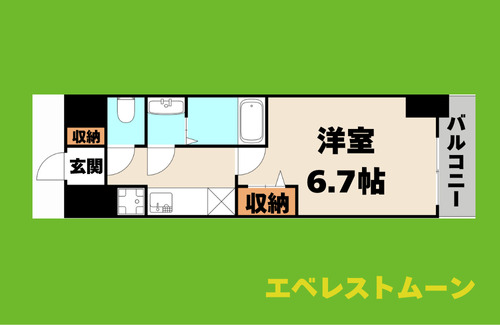 名古屋市中村区井深町のマンションの間取り